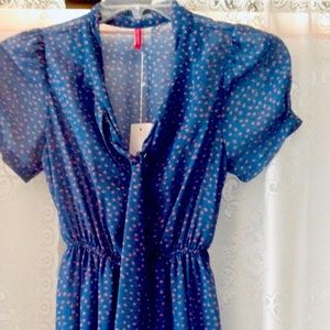 Pinkyotto flirty little polka dot dress small